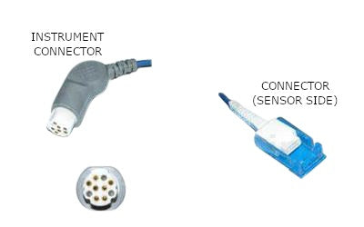 Cable de extensión del sensor Datex Ohmeda As3 Spo2