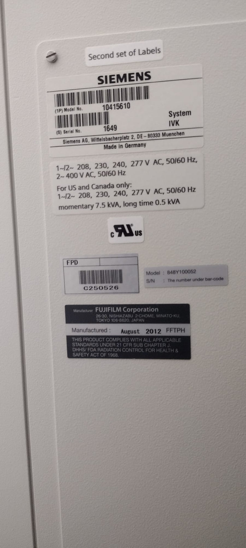 2012 Fujifilm Aspire HD Mammogram Unit