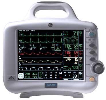 Ge Dash 3000 Patient Monitor With Printer Monitor
